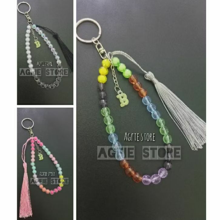 Gantungan Tasbih 33 Butir Tasbih Free Inisial Gantungan Tasbih Manik Aesthetic