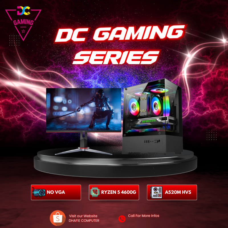 PC G Series PC AMD Ryzen 5 4600G | 16GB | SSD 256GB Rakitan Gaming Murah