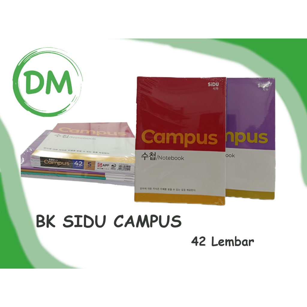 

Buku Tulis SIDU Boxy 42 Lembar Campus Korea 1 PACK