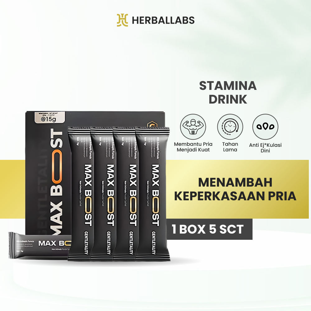 

Kopi Stamina Pria Dewasa Max Bost MInuman 1 Box isi 10 Sachet Serbuk Rasa Lemon 15g