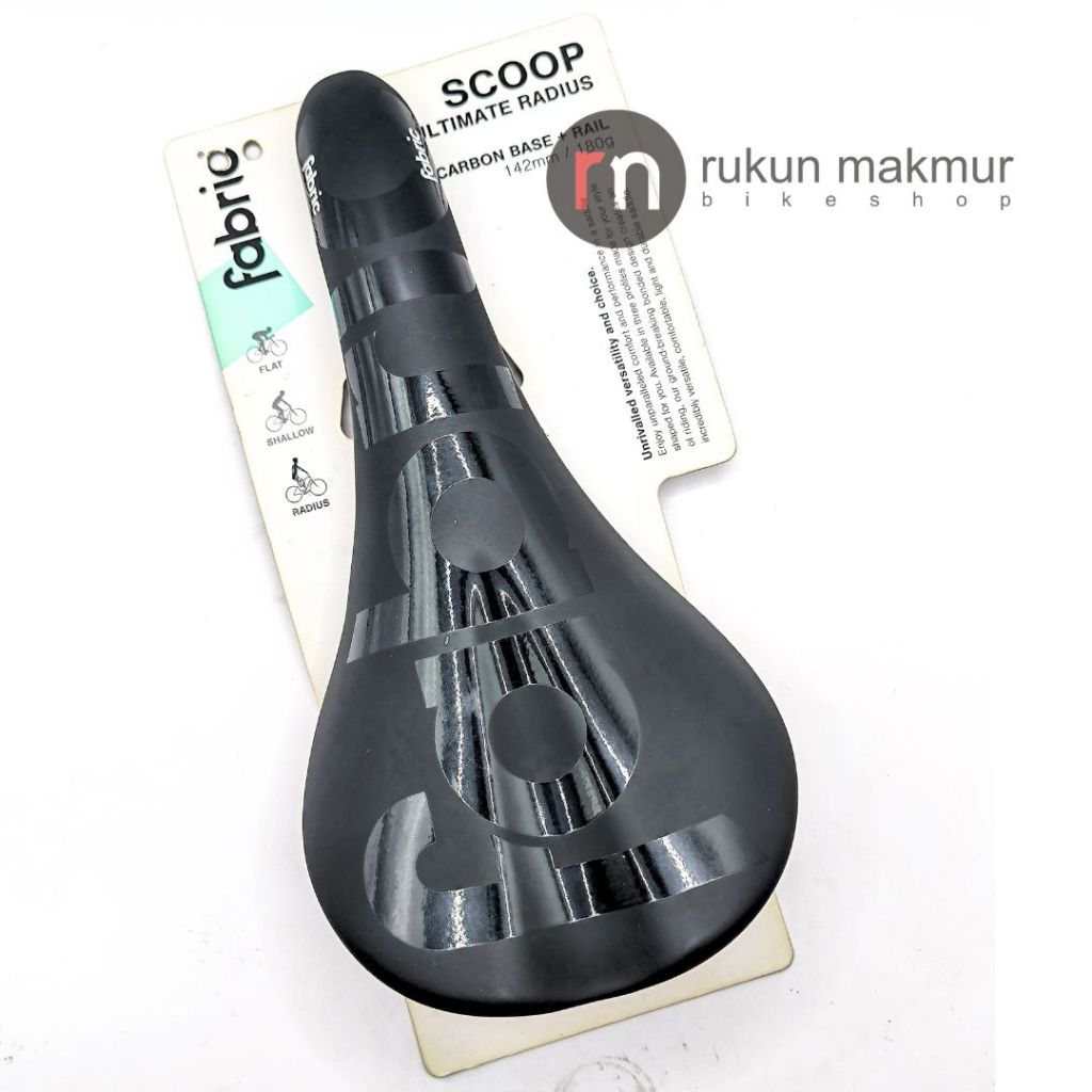 FABRIC Saddle SCOOP ULTIMATE RADIUS Full Carbon Team Radius 142mm - Sadel Sepeda Balap Road Bike / M