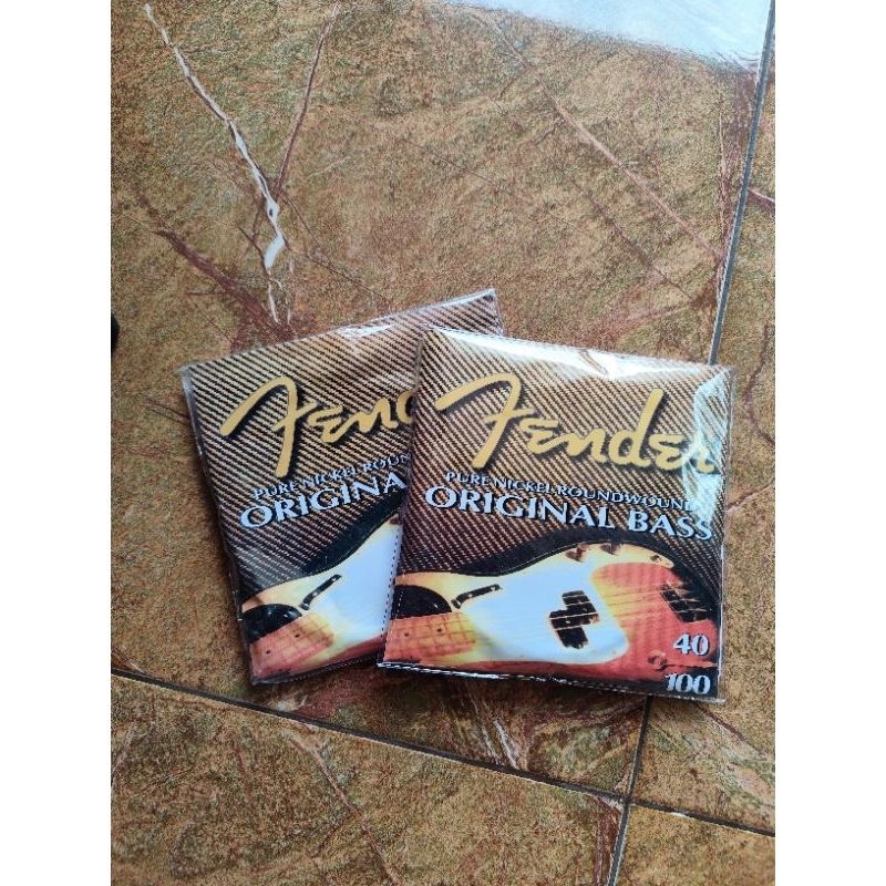 senar bass fender string 40 100 original bass