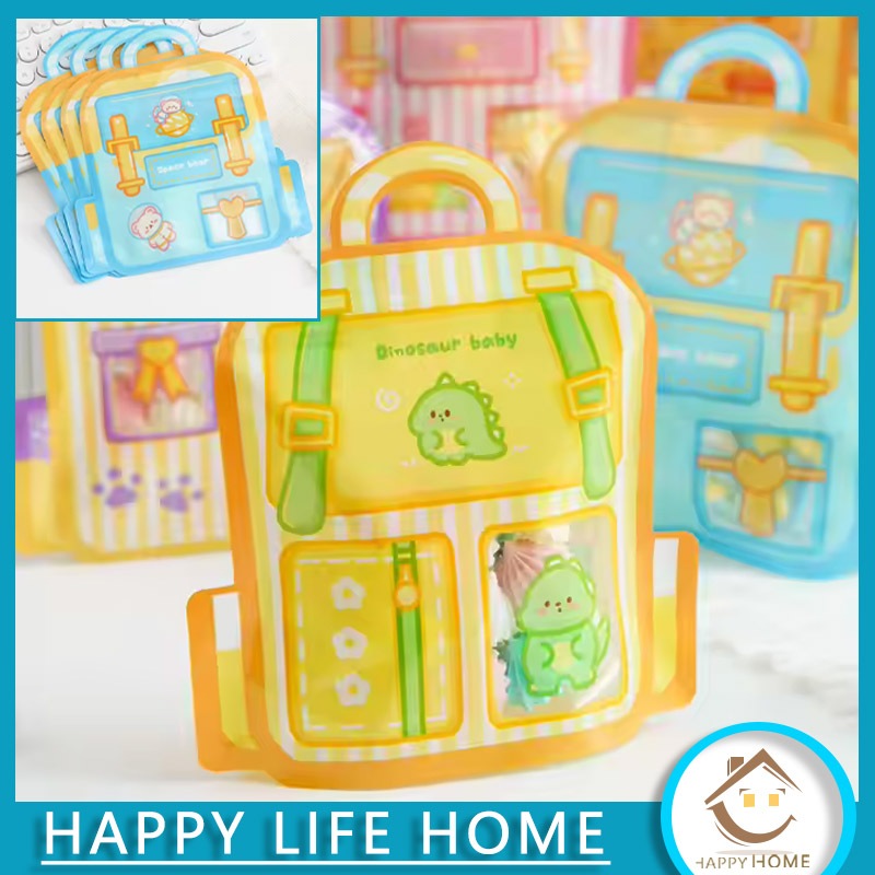 

(1 Pcs) Plastik Goddie Bag Zipper Tenteng Tas Mini Lucu (20x8cm)