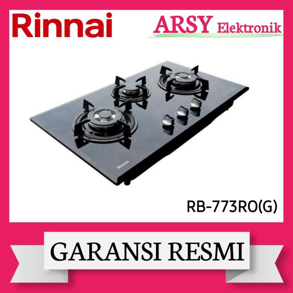 KOMPOR TANAM RINNAI 3TUNGKU RB-773ROG/RINNAI KOMPOR TANAM 3TUNGKU RB-773ROG GARANSI RESMI