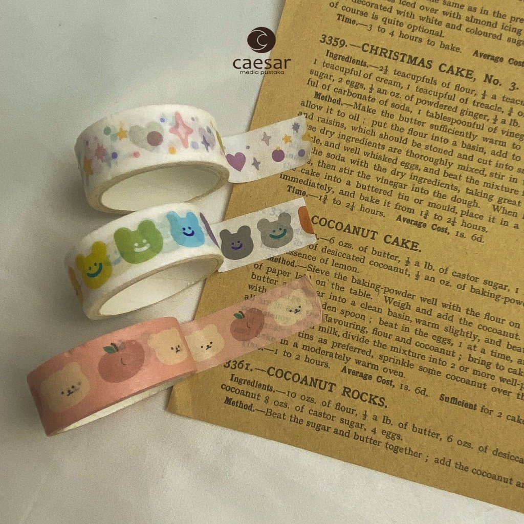 

Cutie Washi Tape Masking Tape Scrapbook Journal - Caesar Media Pustaka