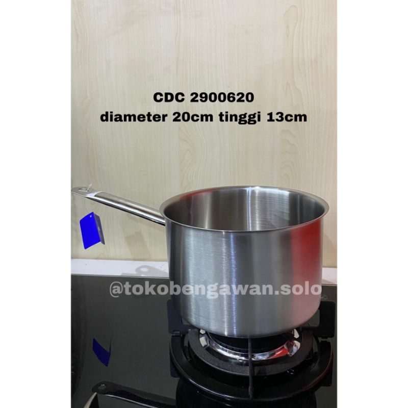 BIMA Stainless Sauce Pan Diameter 20 cm Tinggi 13 cm Chef de Cuisine CDC 2900620 Series Deep Sauce P