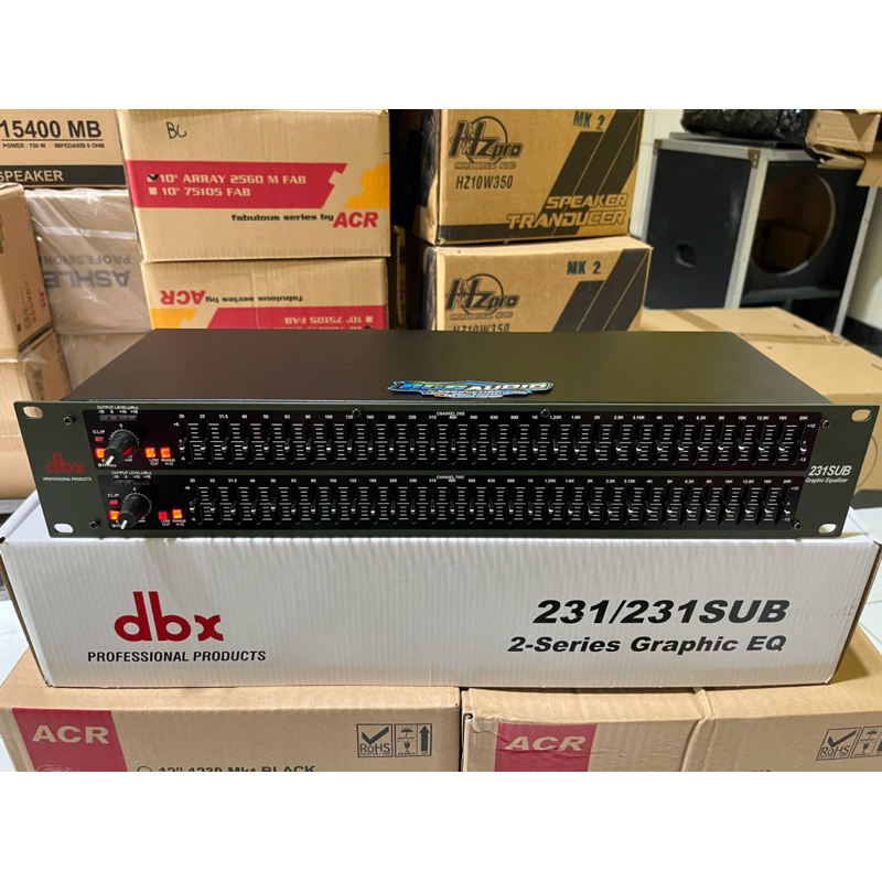 equalizer dbx 231SUB plus subwoofer