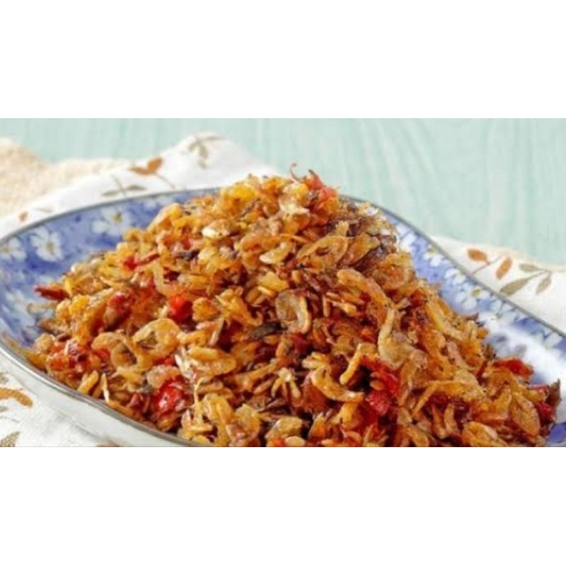 

sabal udang ebi bawang goreng