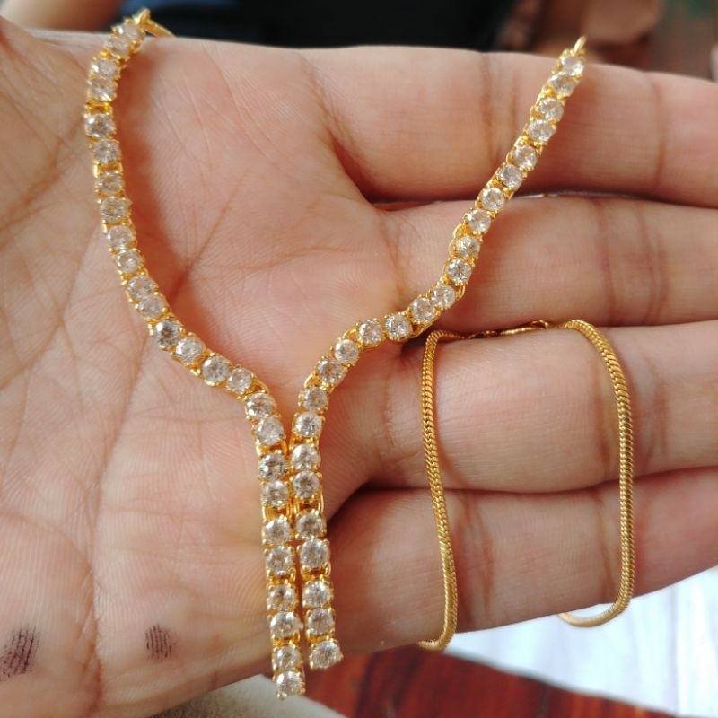 Kalung Koyek Mata Mancur Lapis Emas Goldplated