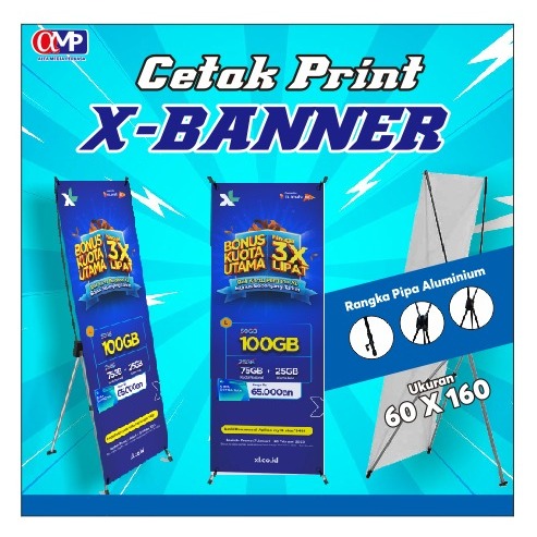 X BANNER / X BANNER MURAH / X BANNER FREE DESAIN