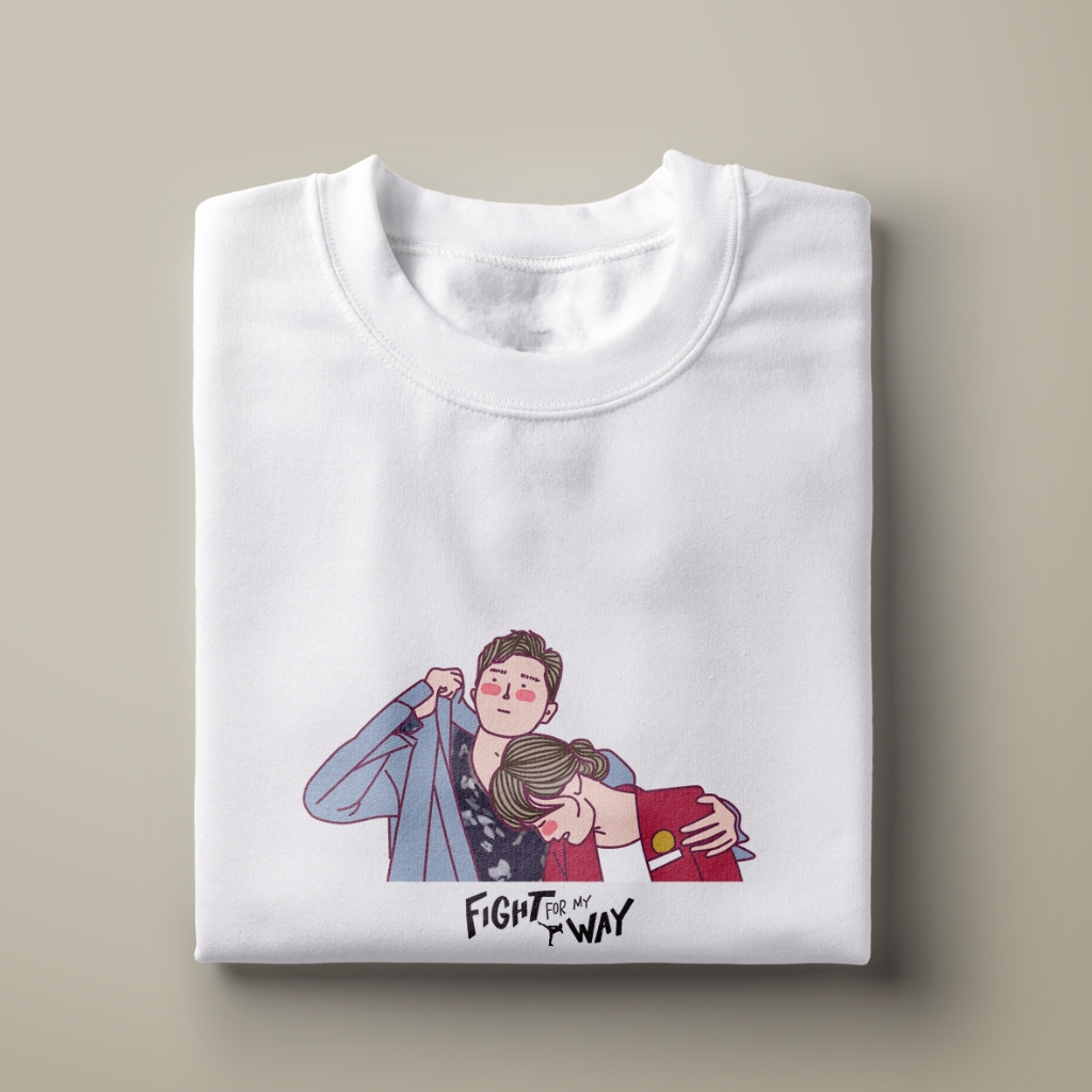 KAOS FIGHT FOR MY WAY KDRAMA FANART T-SHIRT KOREAN DRAMA KDRAMA MERCHANDISE KAOS DRAMA KOREA