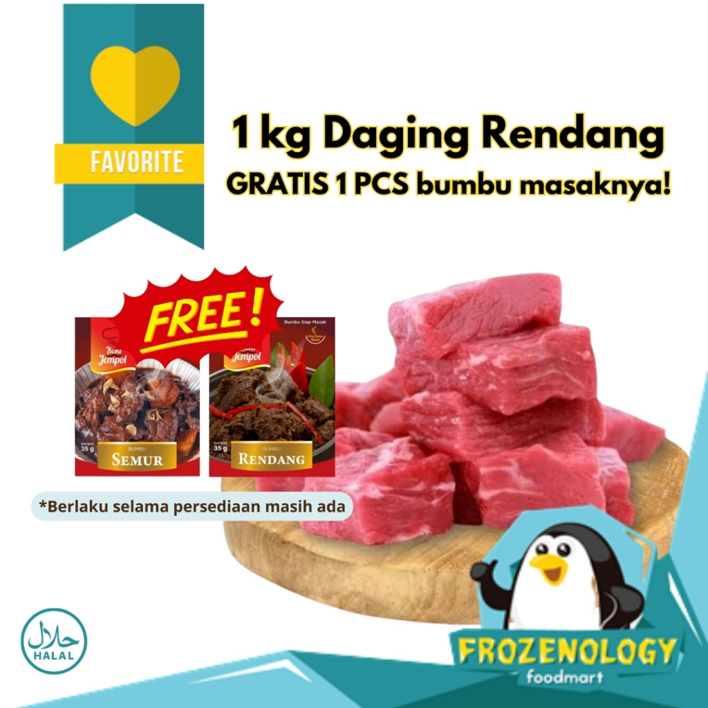 

Daging Sapi Rendang Potongan 20 - 30 per kg Diskon Murah Siap Kirim