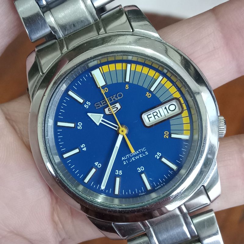 Seiko Automatic Cal 7s26-02W0 Rally Blue Dial