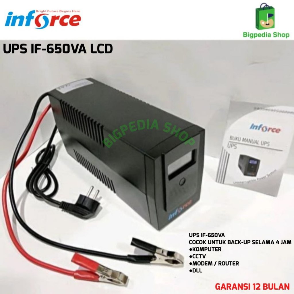 UPS INFORCE 650 MODIF - 1 AKI 12V45A-100A