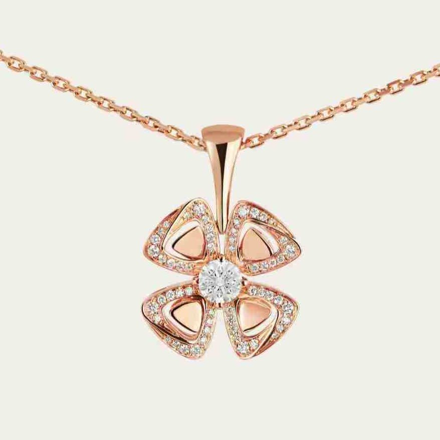 ❤  COD【17K /emas asli/750kadar】Kalung berlian berbentuk bunga