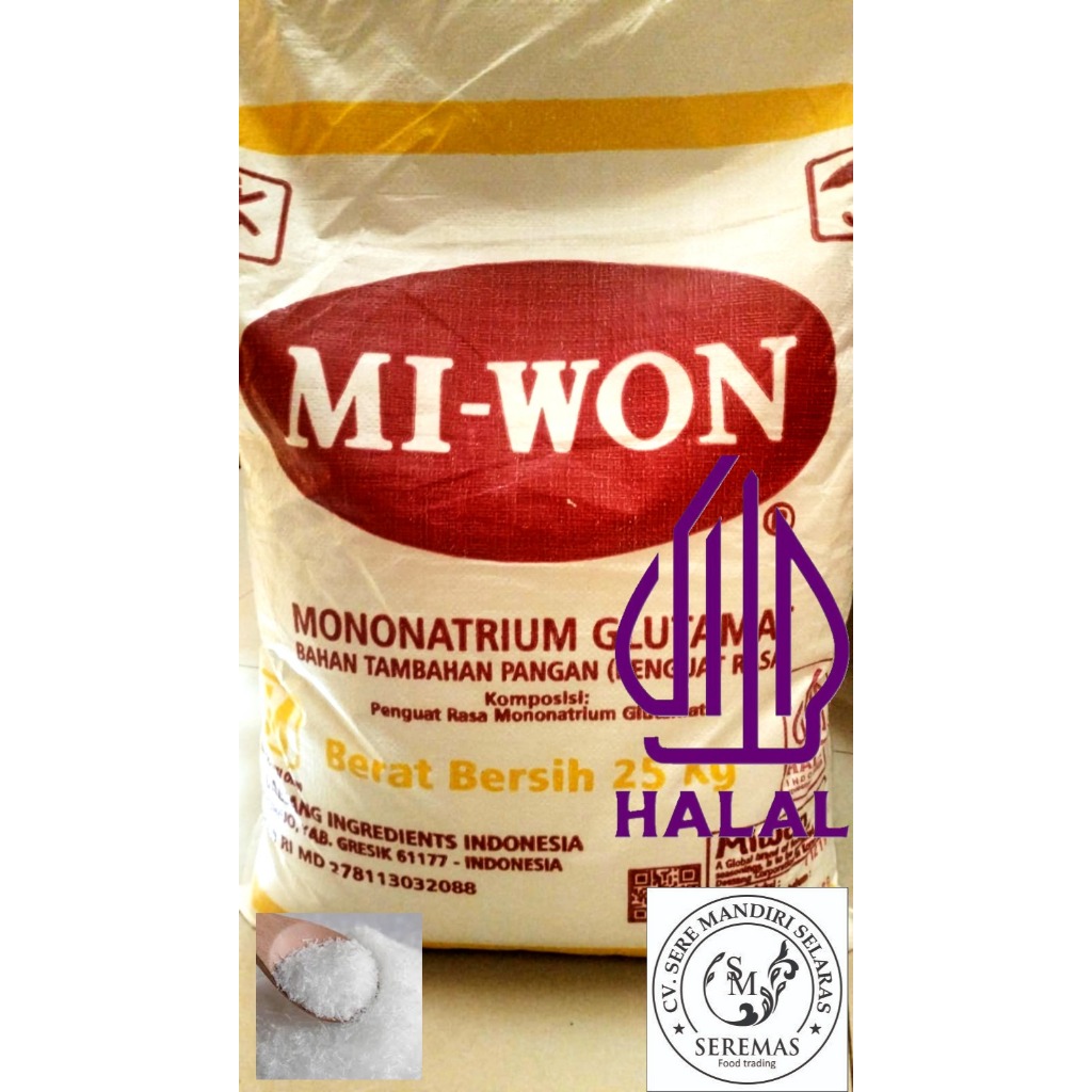 

MSG Micin / Vetsin / Penyedap Mi-won / Miwon 25KG karungan
