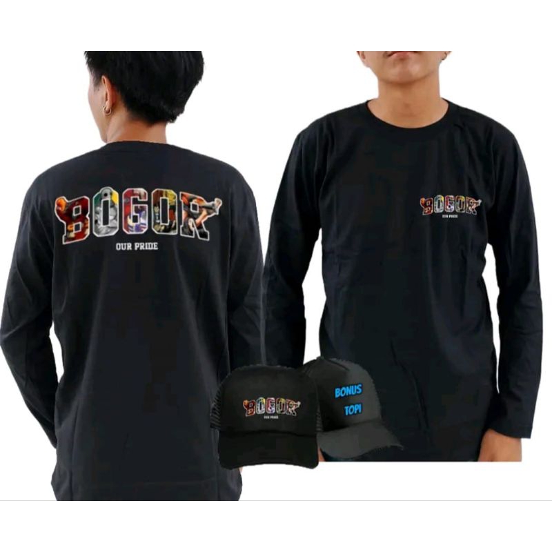 KAOS BOGOR OUR PRIDE LENGAN PANJANG BONUS TOPI