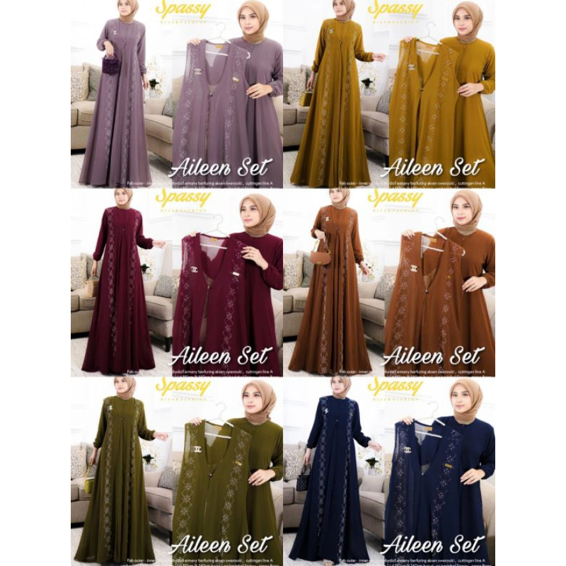Aileen set /  Azirra set  / Kayla dress / ada ukuran JUMBO
