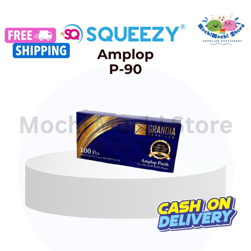 

Amplop No.90 Putih Grandia P-90 | Amplop Grandia 110x230mm 1 Kotak isi 100pcs DLP90 80gsm