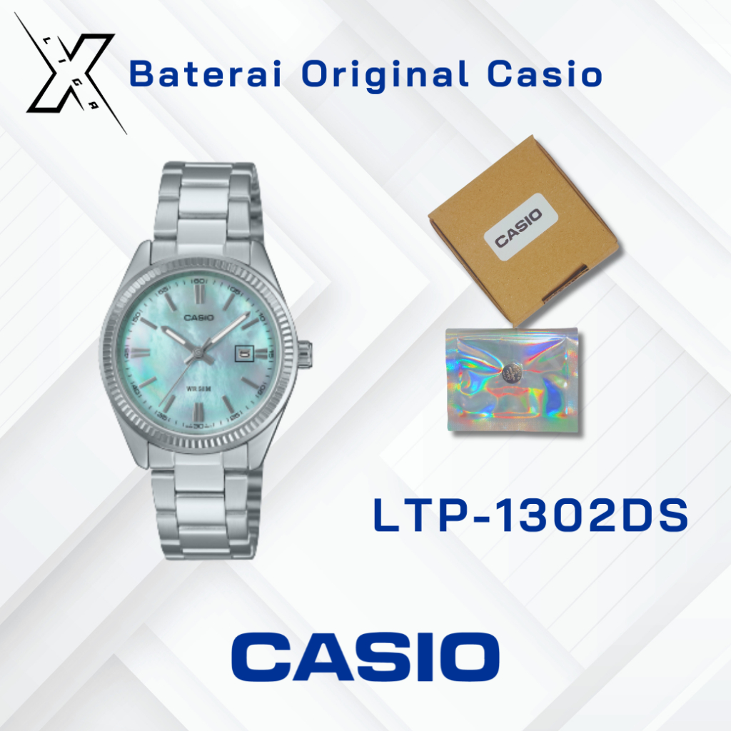 Baterai Jam Tangan Casio LTP-1302DS Original