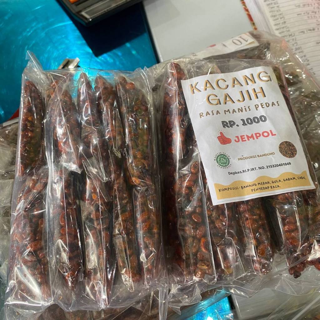 

Kacang Gajih Rasa Pedas Manis Kacang Tunggak Bandung 1 Pak Isi 10 Bks