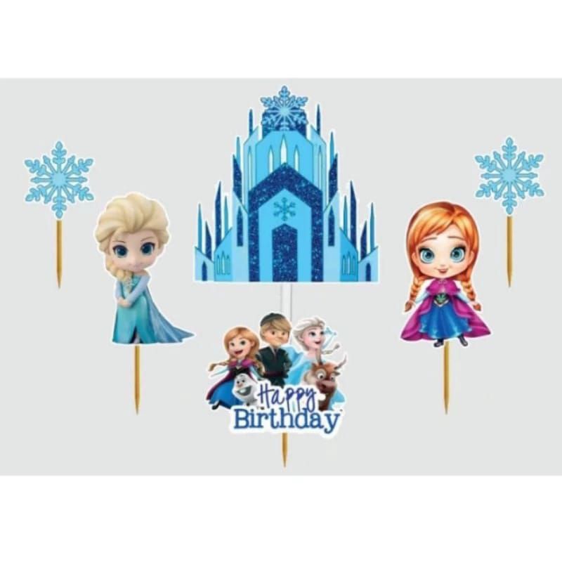 Topper Frozen, Topper cake, hiasan kue ulang tahun Topper karakter Frozen