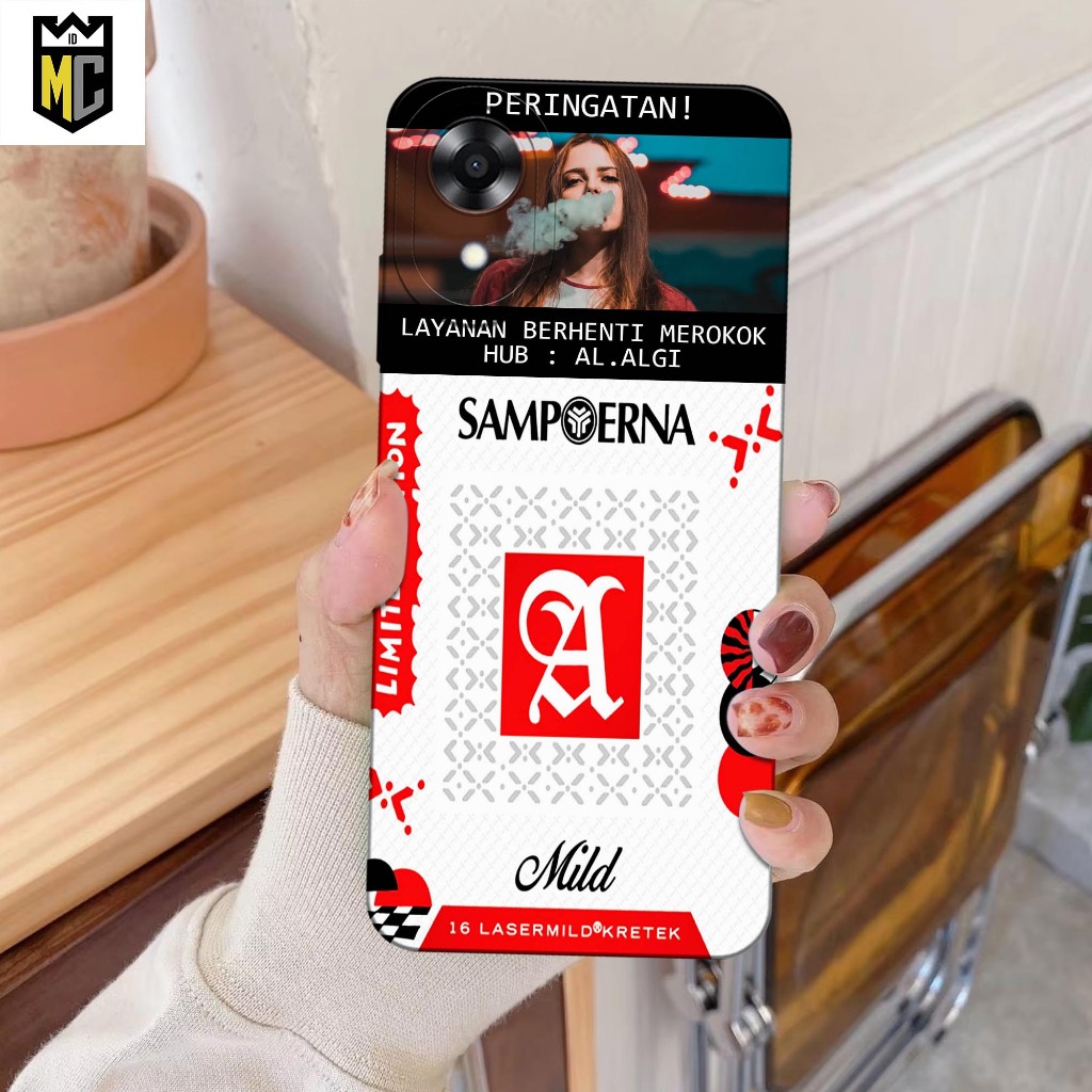 [MCID12] Silikon Case Oppo A17K - Motif Rokok - Softcase Pro Camera, Cassing Handphone, Kondom Case