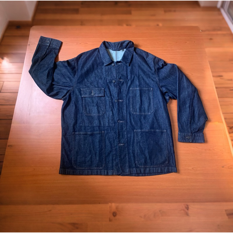 jacket kemeja denim uniqlo