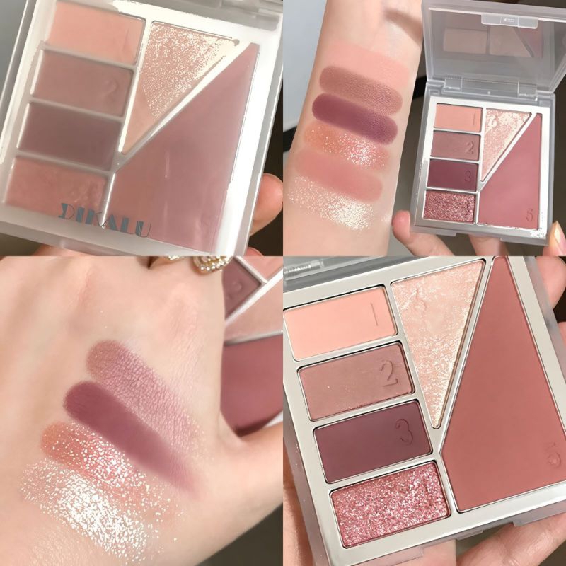 Eyeshadow Dikalu Matte Glitter Blush On Eyeshadow 6 Warna Shimmer