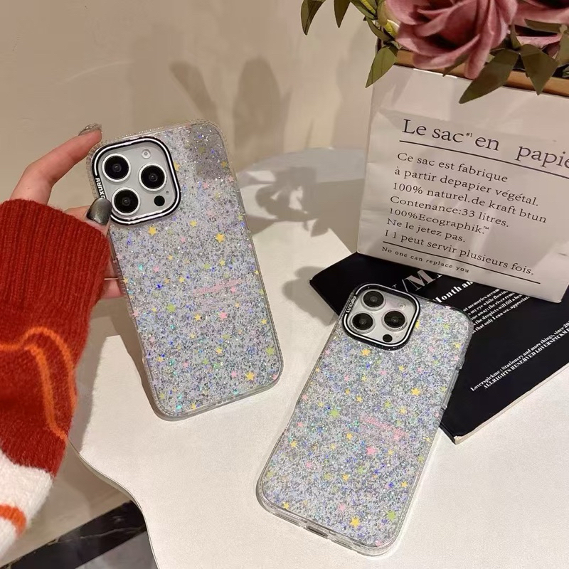 Sparkling Rainbow Softcase Casing Case HP Lucu iphone XS XS Max XR 11 Pro Max 12 Pro Max 13 Pro Max