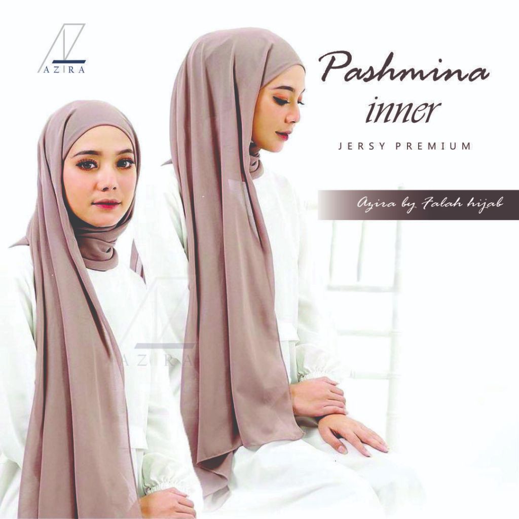 Pashmina Inner 3in1 bahan ceruty baby doll premium/pashmina viral/pashmina murah