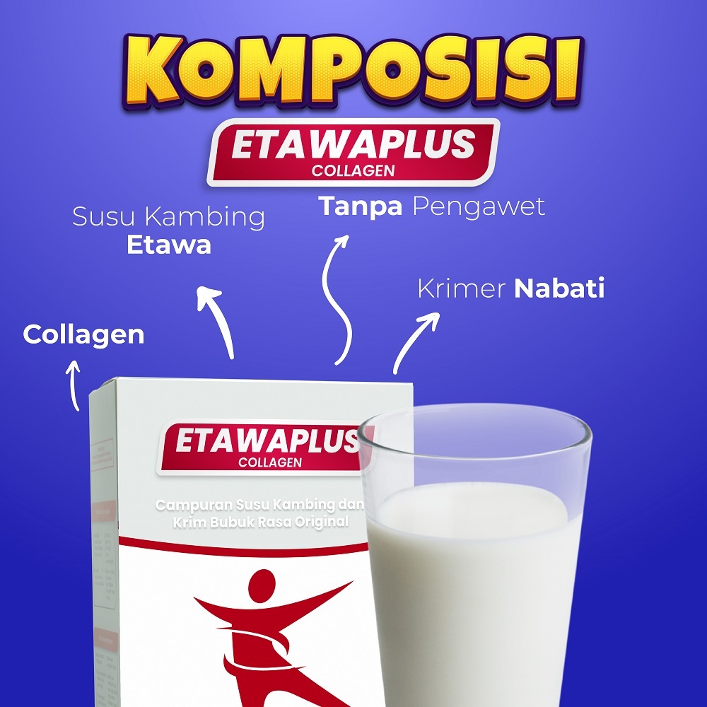 

New // Etawaplus Collagen - Susu Kambing Etawa Dengan Tambahan Collagen Jaga Kesehatan Tulang Dan