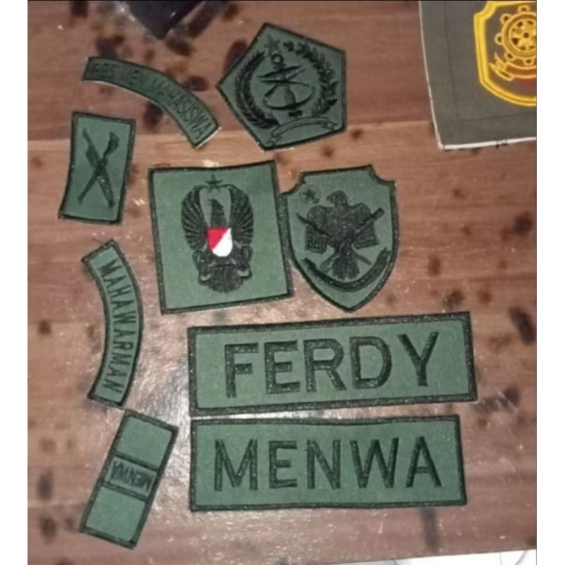 Patch Bordir Atribut (Arribur MENWA/Resimen Mahasiswa Pdl)
