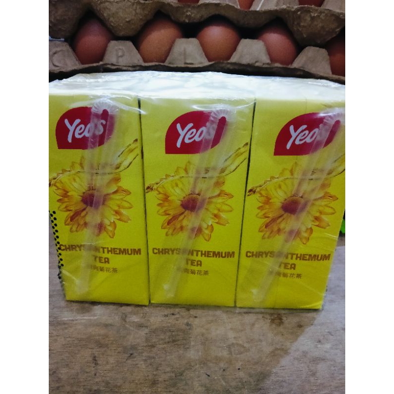 

Yeos teh bunga kotak 250ml isi 24, minuman hari raya