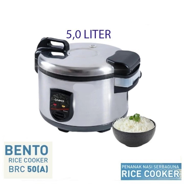 NIKO Penanak Nasi Rice Cooker Jumbo 5 Liter BRC 50 Kapasitas Besar 5L Rumah Multifungsi Nasi Listrik