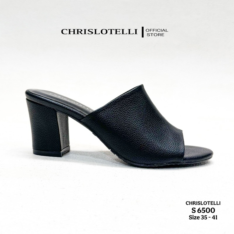 Chrislotelli S 6500 - Sandal Heels 7 cm Selop Pesta Wanita