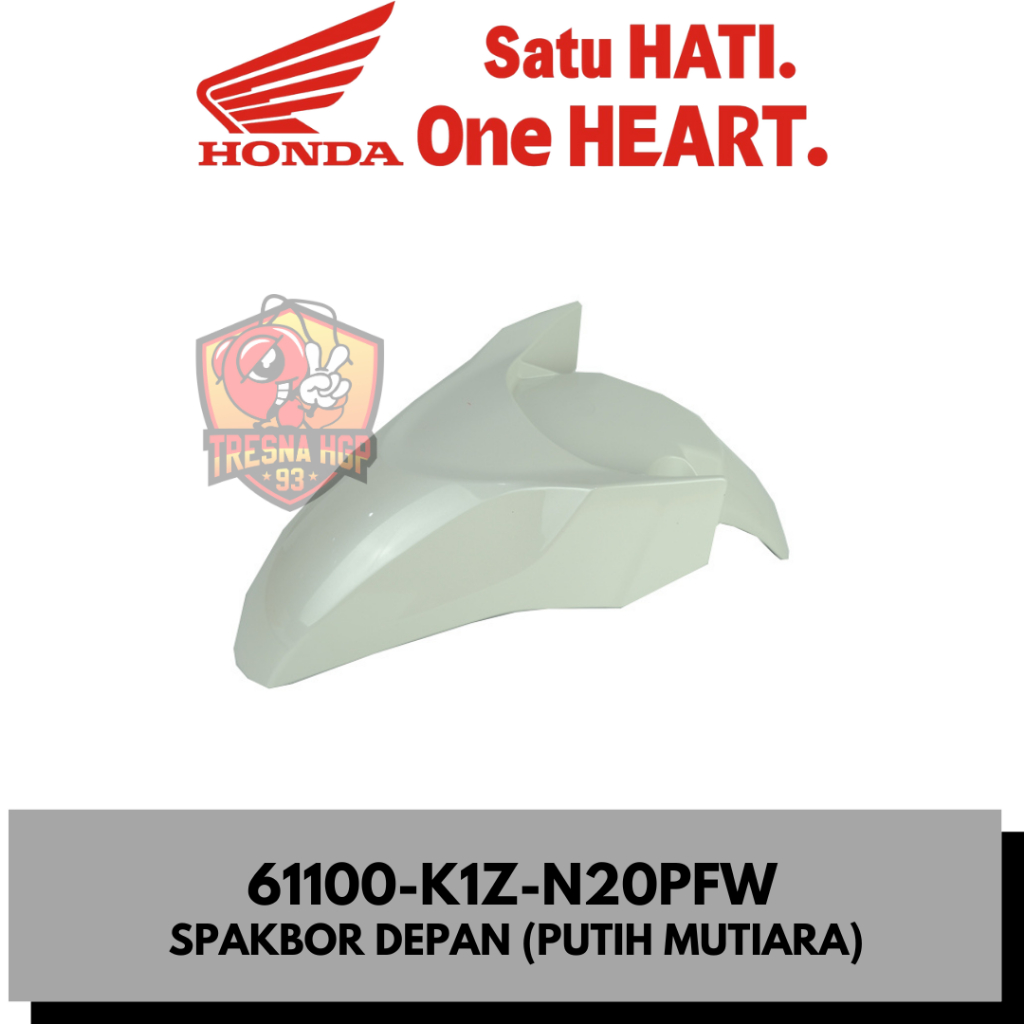 61100-K1Z-N20PFW SPAKBOR DEPAN (PUTIH) HONDA PCX 160 K1Z ORIGINAL | FENDER FRONT