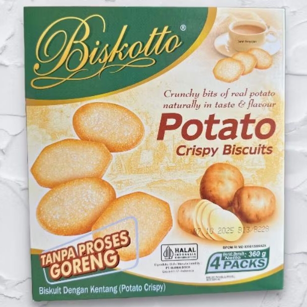 

BISKOTO POTATO CRISPY 320 GR BOX BESAR