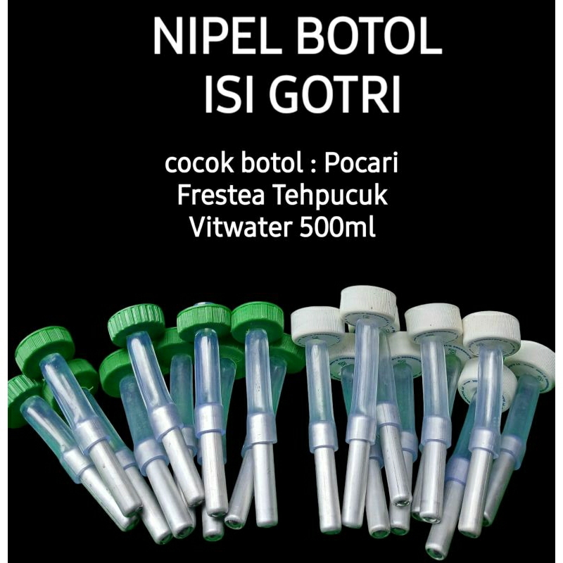 NIPEL Kelinci Gotri kecil Cocok botol Pocari Freastea TehPucuk Vitwater Sprite Fanta (Ades Vit Aqua 