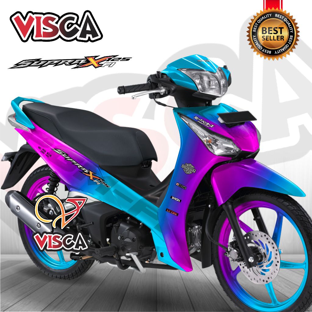 Decal Supra X 125 HELM IN Modif Keren Stiker Supra X 125 Fi Full Body Stiker Supra X HELM IN Full Bo