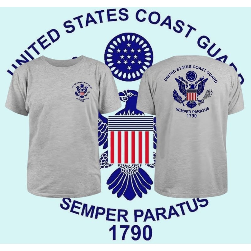 Kaos US ARMY T Shirt Military design US COAST GUARD SEMPER  PARATUS
