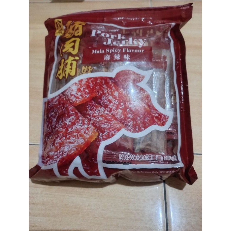 

Dendeng Babi / Pork Jerky Mala Spicy Flavour /pc (Oleh-Oleh Hongkong)