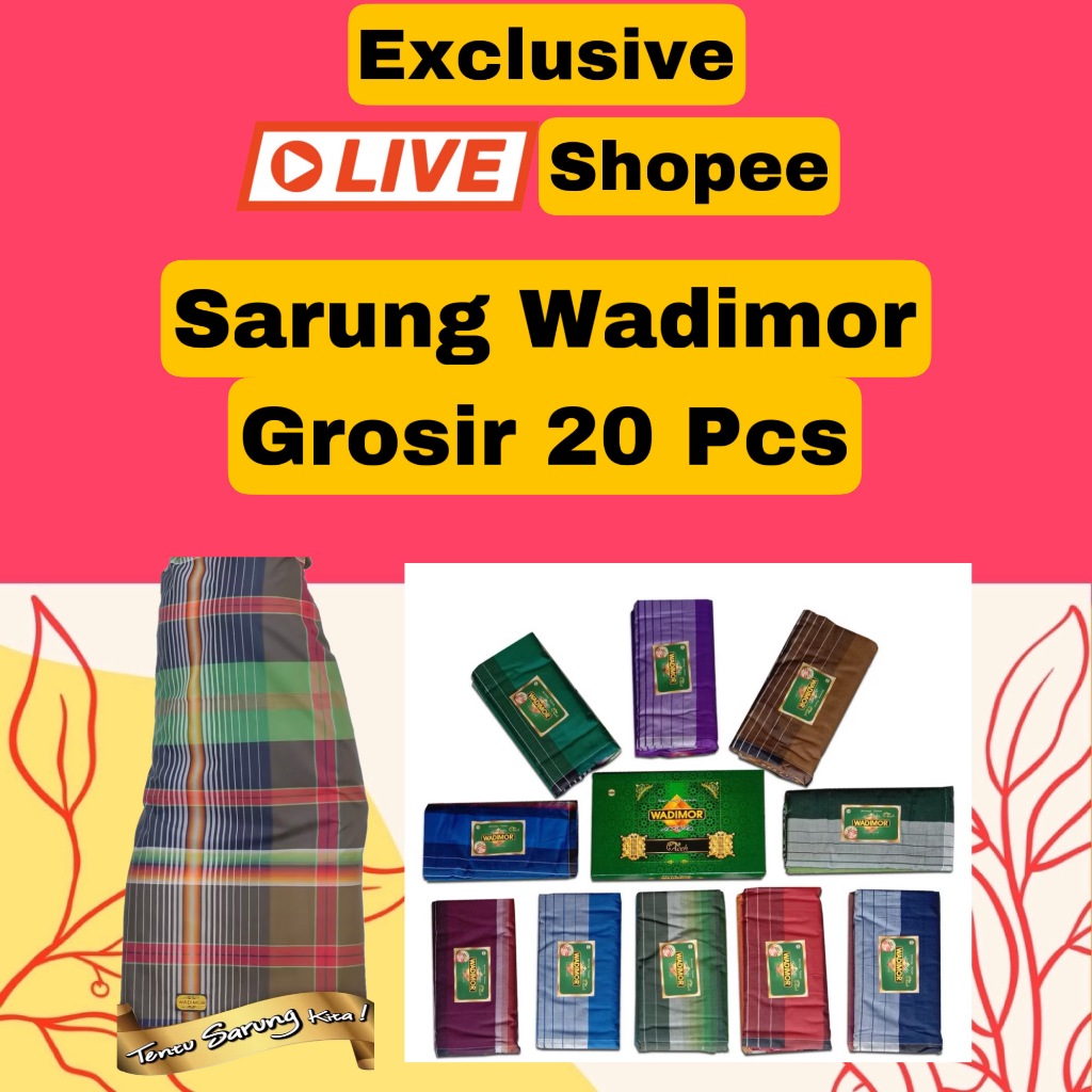 Sarung Wadimor Grosir 20 Pcs 1 Kodi
