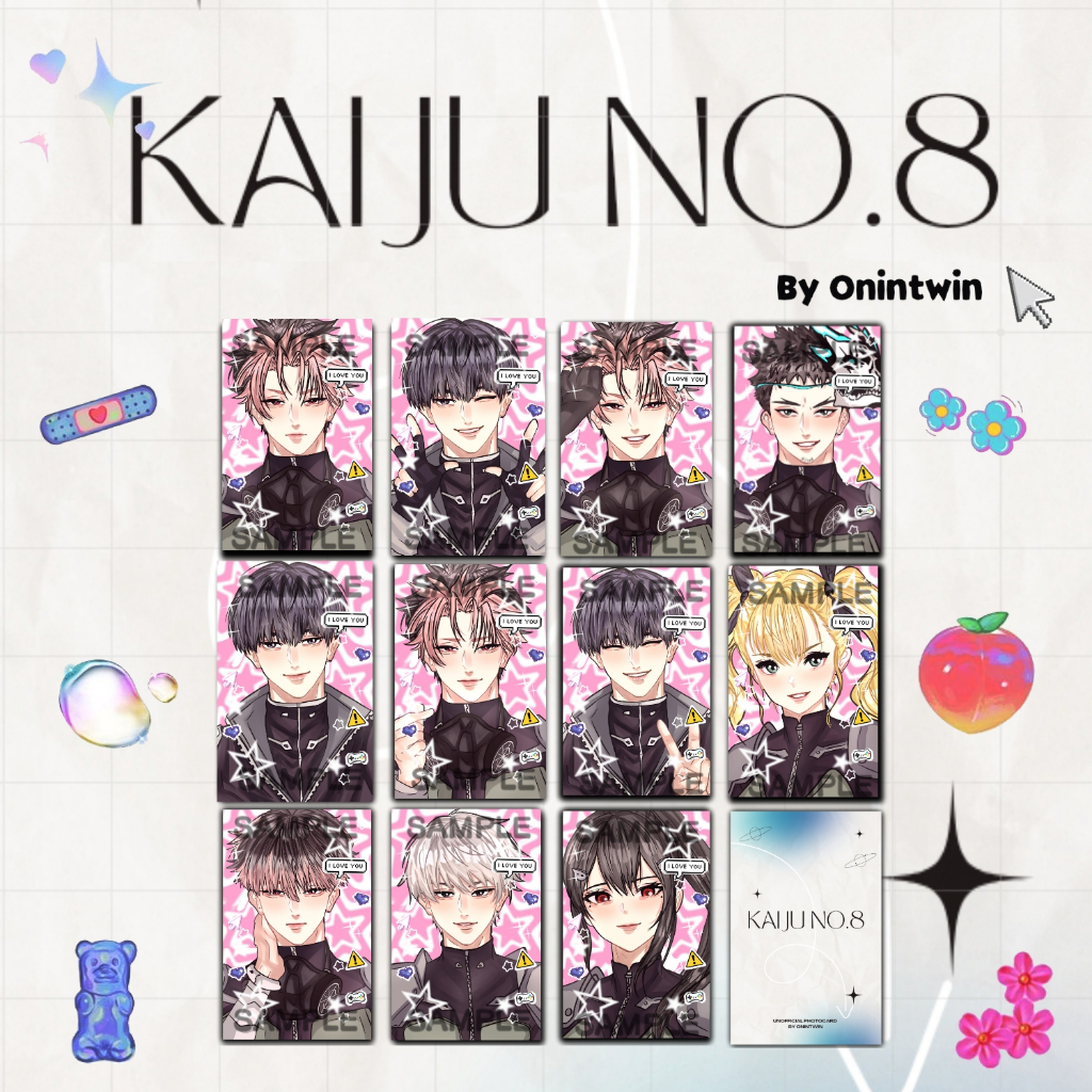 Photocard Kaiju no.8 by onintwin / keychain kaiju number 8 / Anime / kafka / gen / hoshino