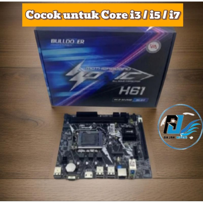 Mobo intel mainboard H61 Bulldozer 1155