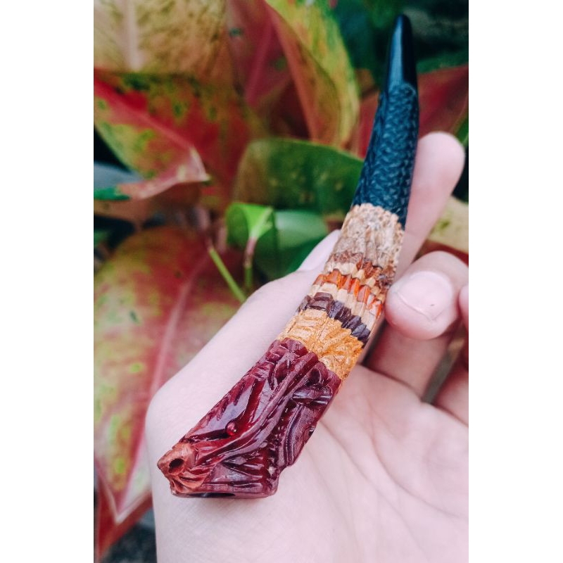 PIPA ONCE KAYU KOMBINASI UKIR NAGA /ONCE UKIR NAGA