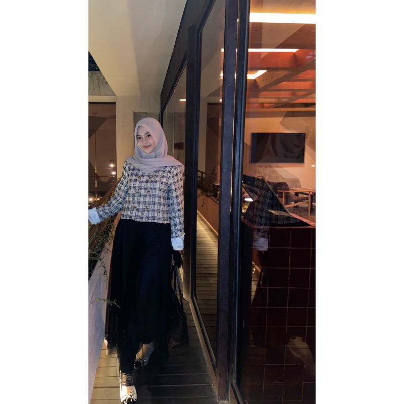 blazer tweed preloved