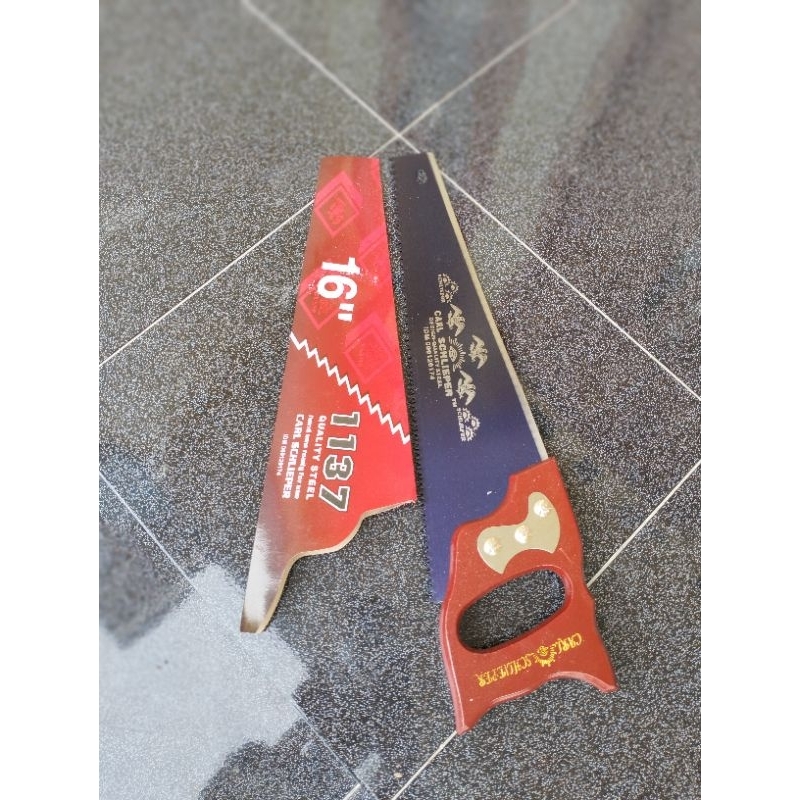 Gergaji Mata ukuran 16 in,Gergaji potong kayu dan bambu-Gergaji berkualitas,anti selip