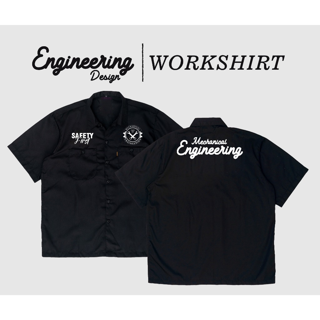 Workshirt Mechanical Engineering / Kemeja Kerja Engineering