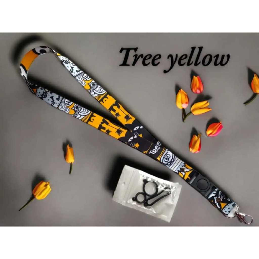 

Gantungan tali lanyard TREE YELLOW/Gantungan kunci/Name Tag dan ID Card Free 0 ring 3pcs bisa ukuran 2cm Full Printing Luar dalam 100% original
